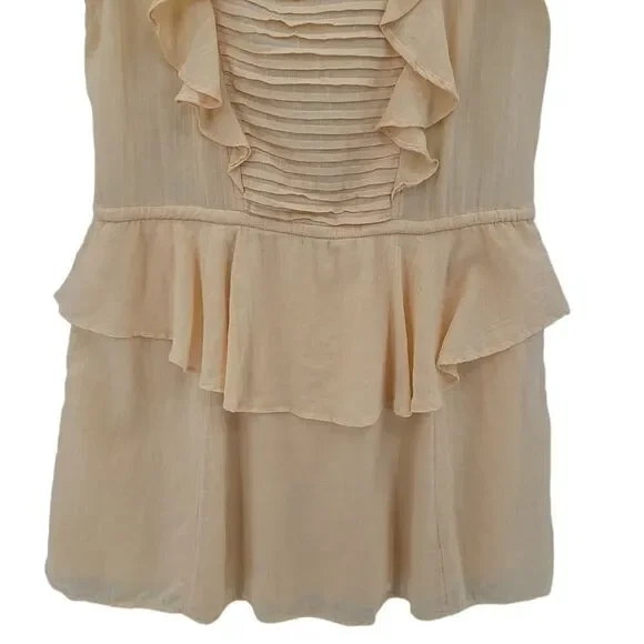 Free People Yellow Gauze Mini Dress XS - Picture 5 of 11